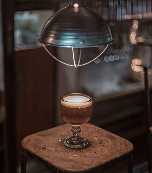 Gallows harvest in a glass.